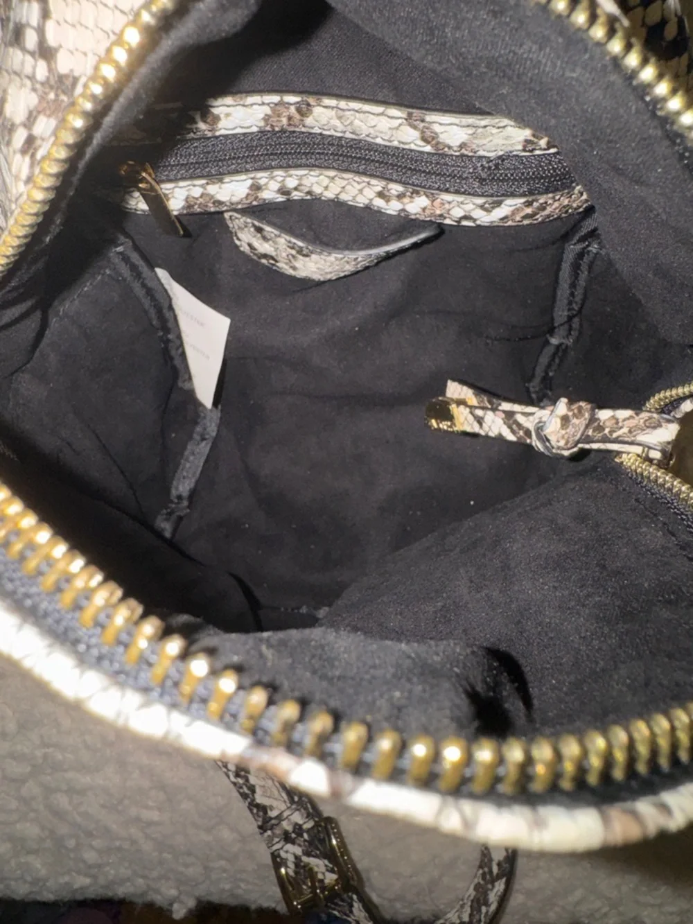 Snake-Print Mini Backpack - Picture 3 of 3